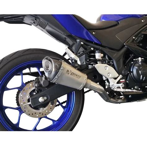 Ponteira Escapamento Esportivo Completo Yamaha YZF R3 Inox Full Power