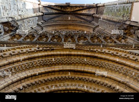 The West Front Of Lincoln Cathedral Stock Photo Alamy