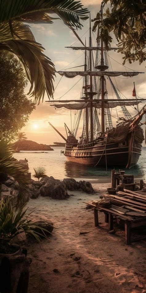 Pirate Ship Wallpaper Navi A Vela Bellissimi Sfondi Paesaggio Rustico