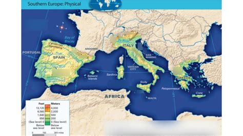 Southern Europe Physical Features Diagram | Quizlet