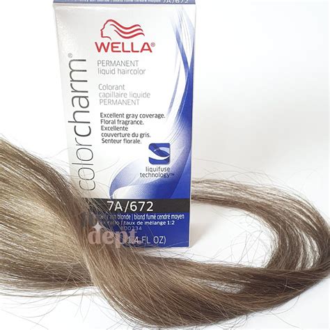 Wella Color Charm Permanent Liquid Hair Color 6a462 Dark Ash Blonde