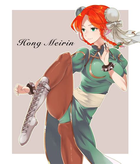 hong meiling hong meiling khun meylin touhou project chun li