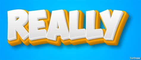 yellow white  text effect generator