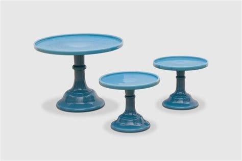 Slate Blue Cake Stands Sweet Salvage Rentals