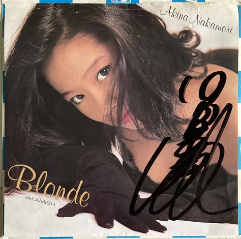 Yahoo オークション 中森明菜 EP レコード BLONDE サイン入り B面 AM