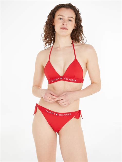 Tommy Hilfiger Swimwear Triangel Bikini Top Th Triangle Fixed Foam