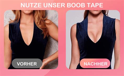 Hbaid Klebe BH Push Up Große Brust Boob Tape BH Rückenfrei Trägerloser BH Push Up