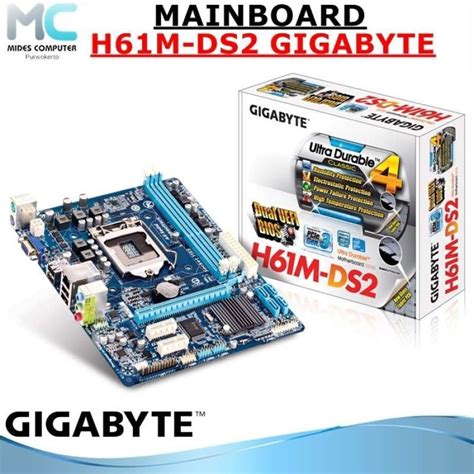 GIGABYTE GA-H61M-DS2 Desktop Motherboard H61 Socket LGA