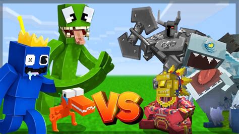 Minecraft Rainbow Friends Vs Mowzies Mobs Batalha De Mobs