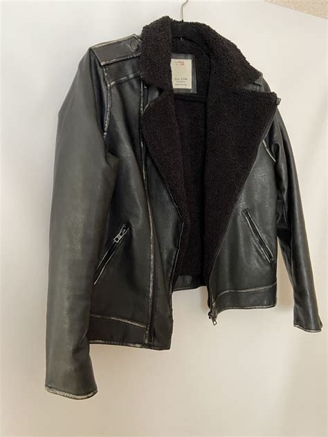 Шкіряна куртка з потертостями Zara: 950 грн. - Кожаные куртки Квитневое ...
