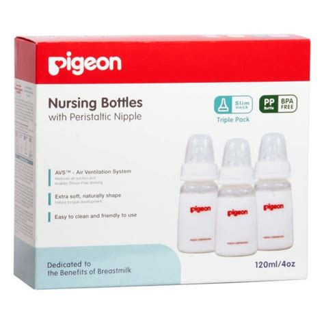 Jual Pigeon Triple Pack KP PP 120 ML With Peristaltic Nipple Size S