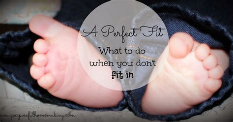 purposeful homemaking  perfect fit