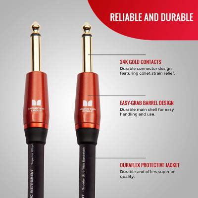 Monster Prolink Acoustic Instrument Cable Straight To Reverb