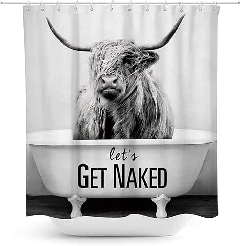 Amazon Cow Shower Curtain