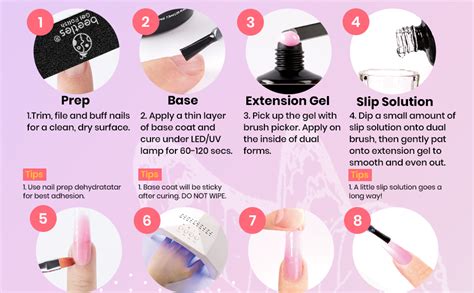 Amazon Beetles Poly Nail Extension Gel Kit Pcs Clear White Builder Nail Gel Pink Nude