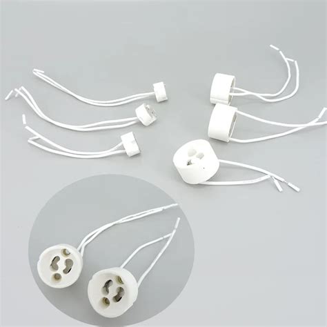 5pcs Lot GU10 MR16 MR11 GU5 3 G4 Lamp Holder Socket Base Adapter Wire