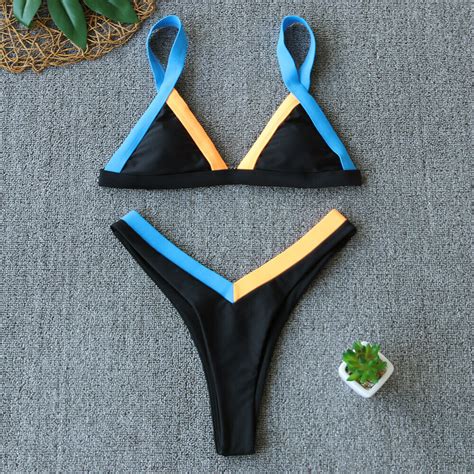 Brazilian Patchwork Sexy Bikini For Summer Ebay