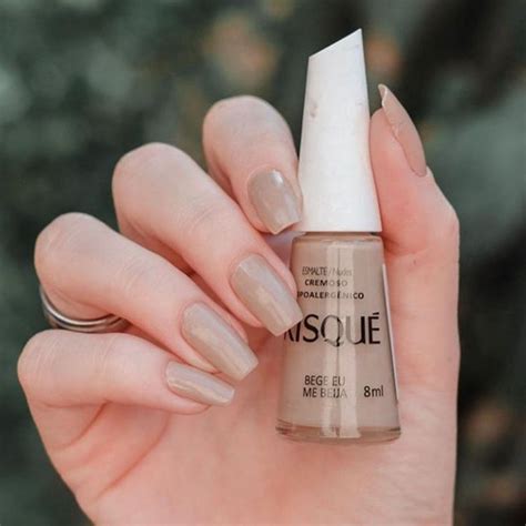 Esmalte Risqué Nude Bege Eu Me Beija ml Elegância e Sofisticação Gabeauty Cosméticos