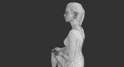 Woman Sitting 3d Model 59 Stl Obj Max Fbx 3ds Free3d