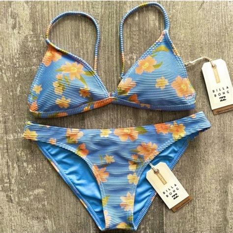 Billabong Swim Billabong Lazy Daze Tanlines Ceci Triangle Tropic Bikini Set Poshmark