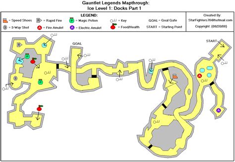 Gauntlet Legends Ice Docks Part Map Starfighters