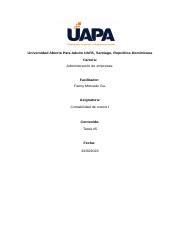 Tarea 5 De Contabilidad De Costos I Docx Universidad Abierta Para