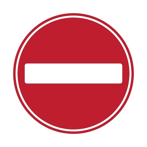 Круглый знак не входить запрет с остановкой пальмы жестом руки в ...