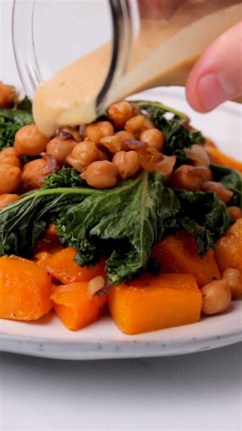 Easy Kale Chickpea Stir Fry With Miso Peanut Sauce Vegan [video] Recipe [video] Vegan