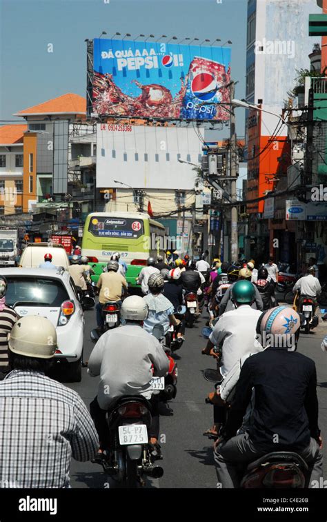 Traffic Saigon Vietnam Stock Photo Alamy