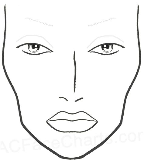 Makeup Sketch Template At Explore Collection Of