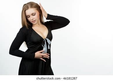 Passion Sexy Caucasian Blonde Hands Lifted Stock Photo 46181287 Shutterstock