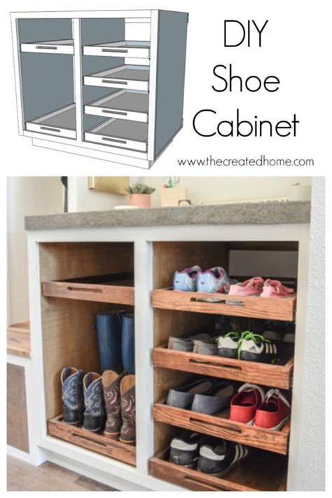 Shoe Storage Cabinet With Trays The Created Home