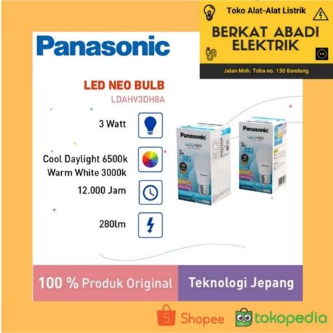 Jual Lampu Led Panasonic Watt Neo Putih Sni Shopee Indonesia