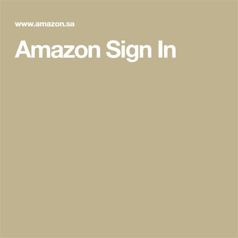 amazon sign