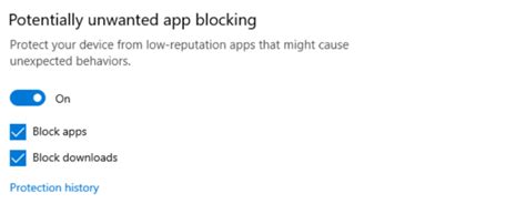 The Setting To Block Potentially Unwanted Apps Is Turned Off Qosacms