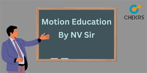 Motion Education Kota By Nv Sir