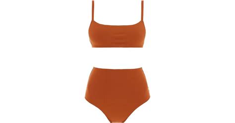 Lido Eleven High Waist Bikini Set In Brown Lyst