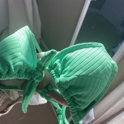 Green Billabong Bikini Top Size Never Worn Still Depop