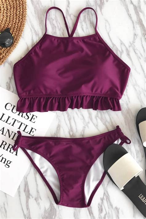 Like No Other Solid Bikini Set