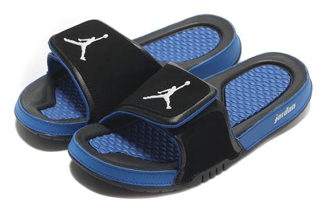 Original Air Jordan Slipper Black Blue