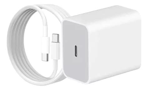 Adaptador Cubo Cable Tipo C 20w Para iPhone 15 Carga Rápida MercadoLibre