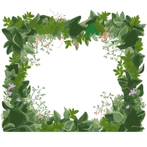 Cartoon Greenery Border Png Vector Psd And Clipart With Transparent