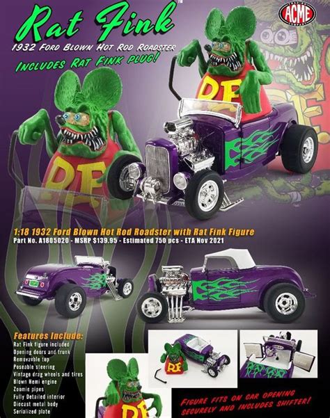 Ford Blown Hot Rod Roadster Rat Fink Gmp Acheter Sur Ricardo