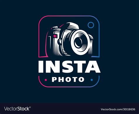 Digital Camera Emblem Royalty Free Vector Image
