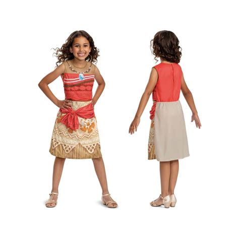 disney official classic moana costume kids moana dress   girls