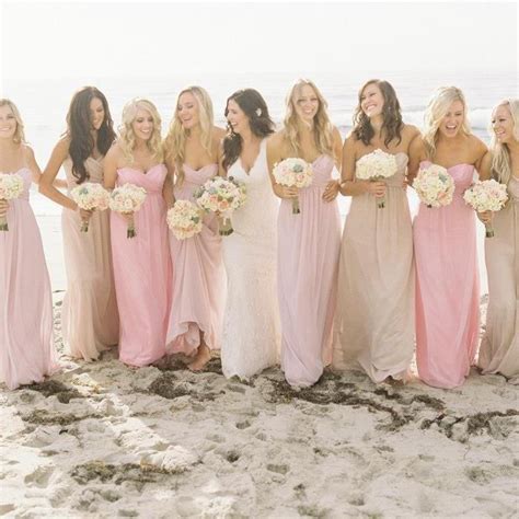Pink And Nude Bridesmaid Dresses Nude Bridesmaid Dresses Bridesmaid