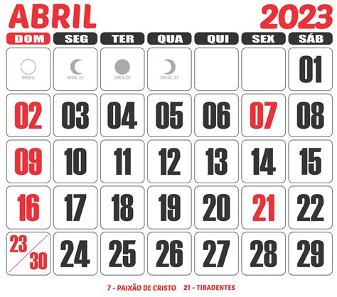 Abril 2024 Calendario Simple Rojo Png Dibujos Abril