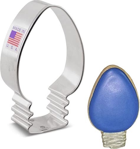Christmas Light Bulb Cookie Cutter 3 14