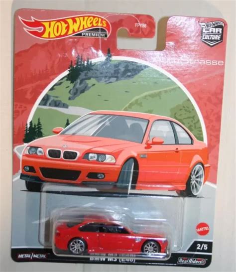 2022 HOT WHEELS Car Culture AutoStrasse BMW M3 E46 2 5 Imola Rouge HCK19 FPY86 EUR 10 27