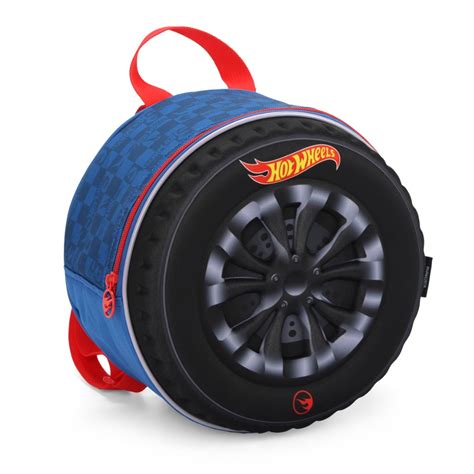 Lancheira T Rmica Oficial Hot Wheels Pneu Azul Luxcel Shopee Brasil